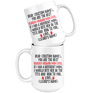 Personalized Best Bearded Dragon Mom Coffee Mug (15 oz)