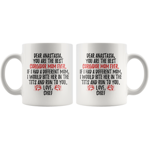 Personalized Corgidor Dog Chief Mom Anastasia Coffee Mug (11 oz)