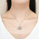 Love You Hand Gesture Pearl Pendant Necklace -  925 Sterling Silver - Freedom Look