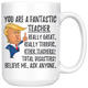 Funny Fantastic Teacher Trump Coffee Mug (15 oz)