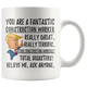 Funny Fantastic Construction Worker Trump Coffee Mug (11 oz)