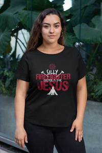 Silly Firefighter Easter Womens And Unisex T-Shirt