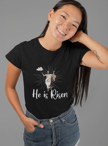 He Is Risen - Jesus Christ Womens And Unisex T-Shirt