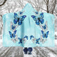 Morpho Butterfly Blue Hooded Blanket (SB)