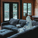 Morpho Butterfly Blue Hooded Blanket (SB)