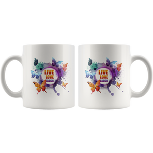Live Love Laugh Butterfly Mug (11 oz)