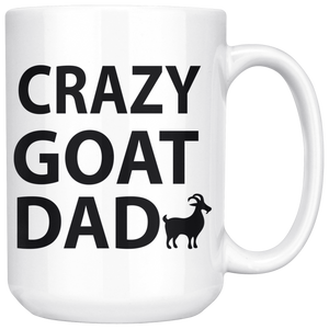 Crazy Goat Dad Coffee Mug (15 oz) - Freedom Look