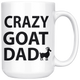 Crazy Goat Dad Coffee Mug (15 oz) - Freedom Look