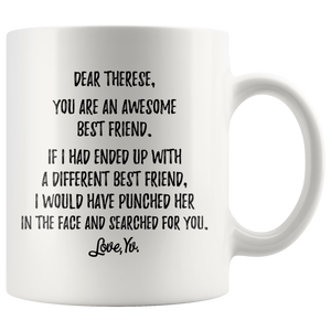 Personalized Best Friend Coffee Mug - Her Therese Yv. (11 oz)