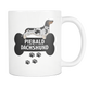 Piebald Dachshund Mug - Piebald Dachshund Ornament - Wiener Dog Dad Mom Mug With Bone And Paws - Great Gift For Daschund Owner - Freedom Look