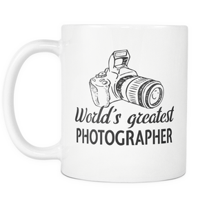 Worlds Greatest Photographer Coffee Mug - Photography Related Gifts - Unique Gifts For Professional Photographer - Birthday Gift For Him Or Her (11 oz)