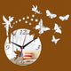 Butterfly Mirror Sun Acrylic Wall Clock - Freedom Look