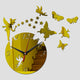 Butterfly Mirror Sun Acrylic Wall Clock - Freedom Look