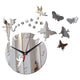 Butterfly Mirror Sun Acrylic Wall Clock - Freedom Look