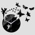 Butterfly Mirror Sun Acrylic Wall Clock