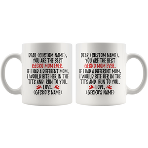 Personalized Best Gecko Mom Coffee Mug (11 oz)