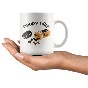 Dachshund Happy Pills Coffee Mug (11 oz) - Freedom Look