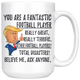 Funny Football Player Trump Coffee Mug (15 oz)