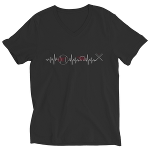 Baseball Heartbeat Love - Ladies T-Shirt