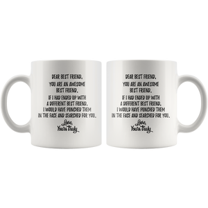 Funny Personalized Best Friend Birthday Present Gift Coffee Mug (11 oz)