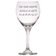 The One Where Jessica Gets Married Red Wine Glass Laser Etched