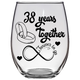 38 FTG - Anniversary - Stemless Wine Glass (Laser Etched)