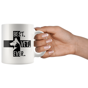 Best Vet Ever Veterinary Coffee Mug (11 oz) - Freedom Look