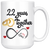 22nd Wedding Anniversary Gift For Him And Her, 22nd Anniversary Mug For Husband & Wife, Married For 22 Years, 22 Years Together With Her (15 oz )