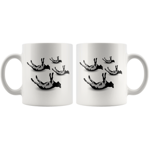 Fainting Goat Coffee Mug - Funny Goats Gifts - Dancing Goats Coffee - Goat Owner Gifts - Baby Goats Mug - Funny Lucky Goat Coffee Cup (11 oz)