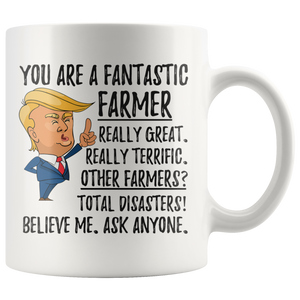 Funny Fantastic Farmer Trump Coffee Mug (11 oz)