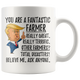 Funny Fantastic Farmer Trump Coffee Mug (11 oz)