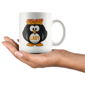 Crazy Penguin Lady Coffee Mug (11 oz) - Freedom Look