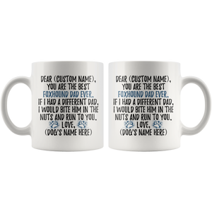 Personalized Best Foxhound Dad Coffee Mug (11 oz)