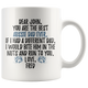 Personalized Australian Shepherd Dog Fred Dad John Coffee Mug (11 oz)