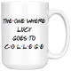 The One Where Lucy Goes To College Coffee Mug (15 oz)