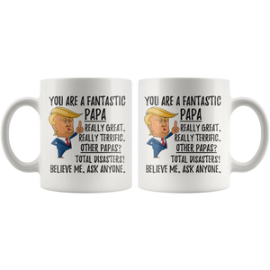 Funny Fantastic Papa Trump Coffee Mug (11 oz)