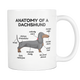 Dachshund Anatomy Mug Doxie Wiener Dog - Great Funny Gift For Daschund Owner Mug (11 oz) - Freedom Look
