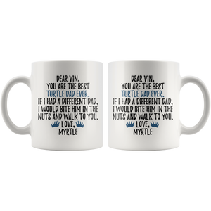 Personalized Turtle Dad Vin Coffee Mug (11 oz)