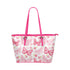 Butterflies Leather Tote Bags