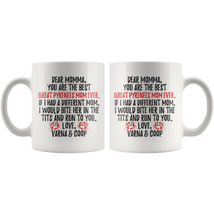 Personalized Great Pyrenees Dog Varna & Coop Momma Coffee Mug (11 oz)