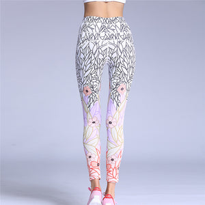 Yoga Sport Flower Leggings - Freedom Look