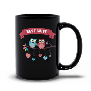 Best Wife Owl Coffee Mug (15 oz)