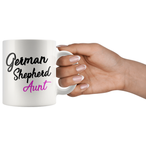 German Shepherd Aunt Coffee Mug (11 oz) - Freedom Look