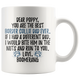 Personalized Border Collie Boomerang Dad Poppy Coffee Mug (11 oz)