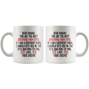 Personalized Sheepdog Sheepie Mom Coffee Mug (11 oz)