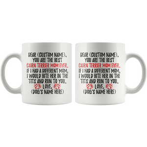 Personalized Best Cairn Terrier Mom Coffee Mug (11 oz)