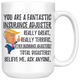 Funny Fantastic Insurance Adjuster Coffee Mug, Trump Graduation Gifts, Best Insurance Adjuster Birthday Christmas Graduation Gift