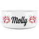 Personalized Dog Bowl For Female Dogs - Molly