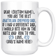 Personalized Best Anatolian Shepherd Dog Dad Coffee Mug (15 oz)