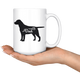 Black Labrador Dad Coffee Mug (15 oz) - Freedom Look